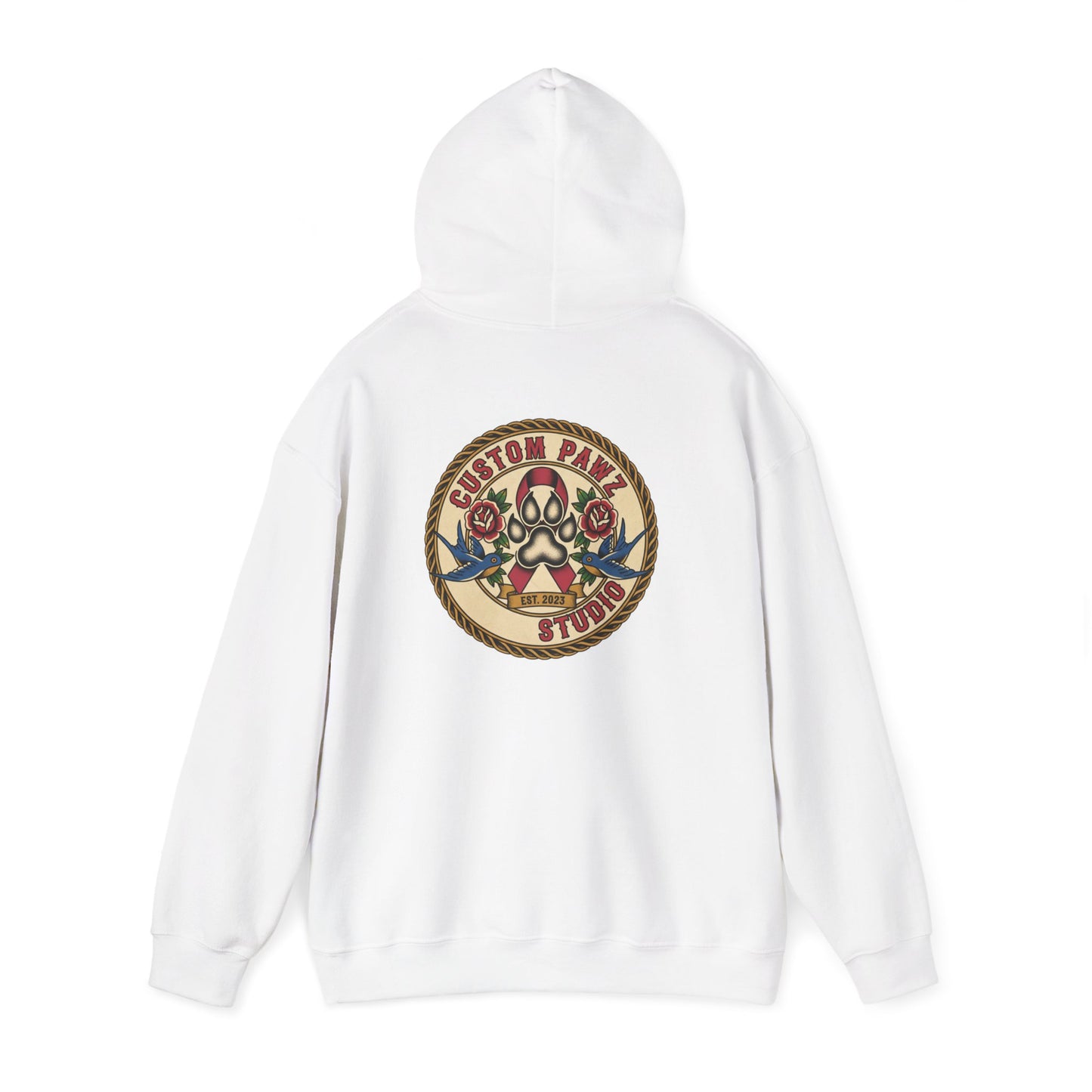 Custom Skull & Roses Hooded Sweatshirt for Unisex Casual Wear l