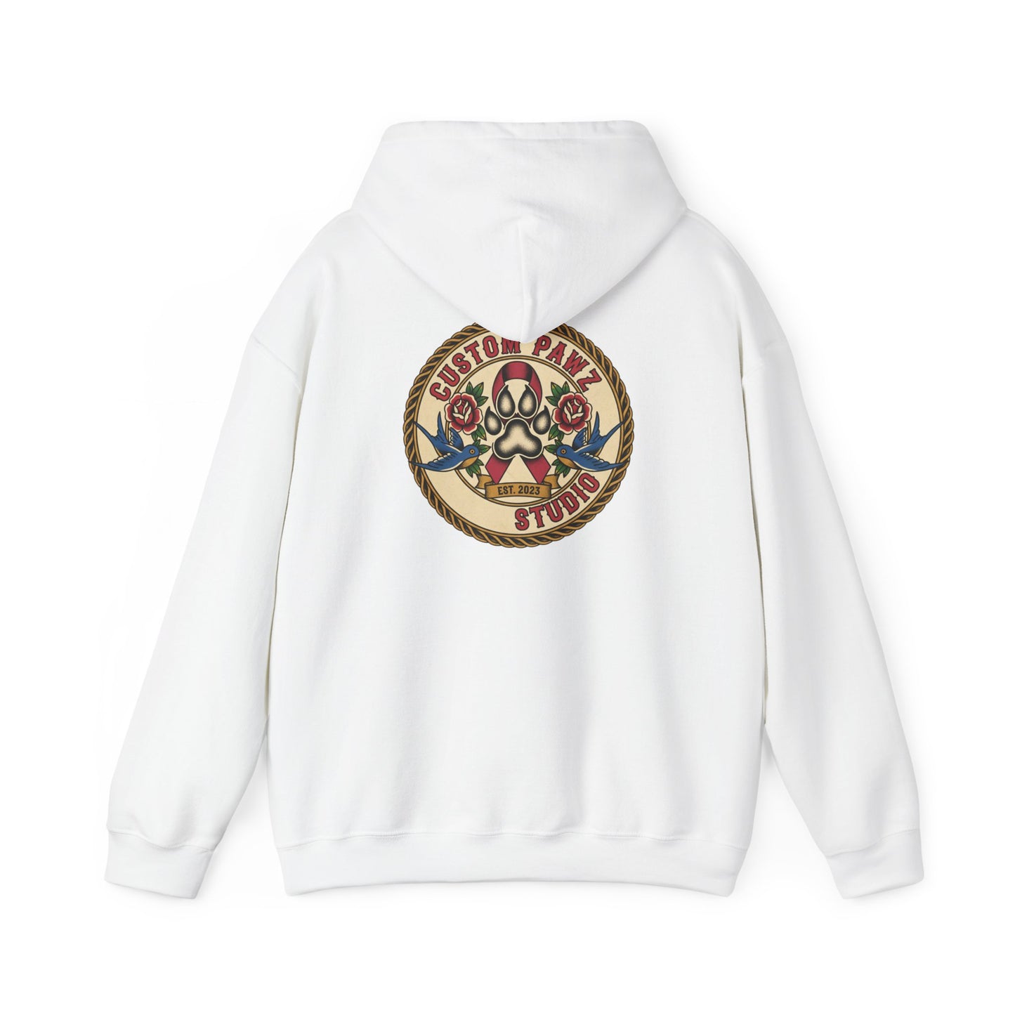 Custom Skull & Roses Hooded Sweatshirt for Unisex Casual Wear l