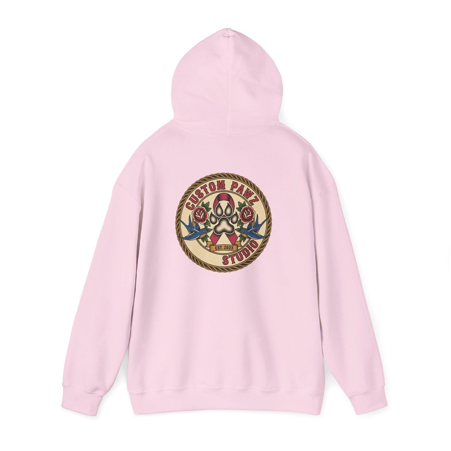 Custom Skull & Roses Hooded Sweatshirt for Unisex Casual Wear l