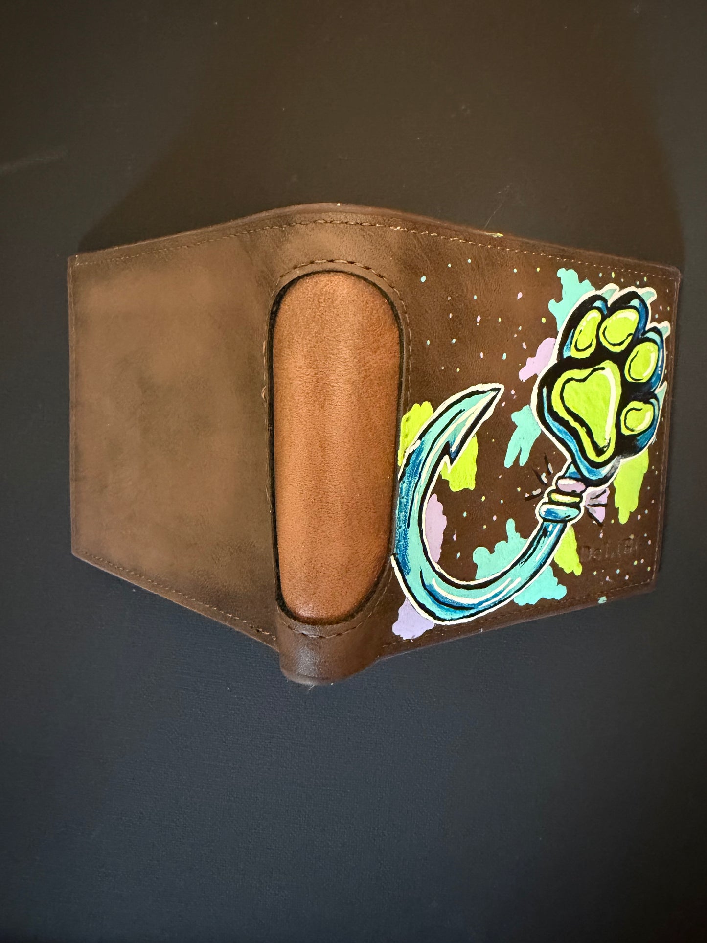 Custom painted wallet