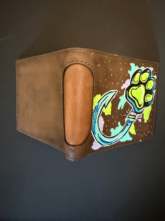 Custom painted wallet