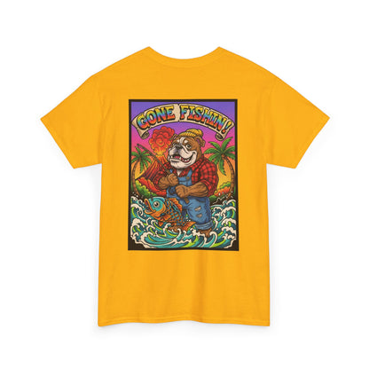 Gone Fishin' T‑Shirt – Retro Fisherman Graphic Tee