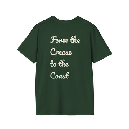 Where the Ice Meets the Surf Hockey T-Shirt — Vintage Goalie Photo Tee