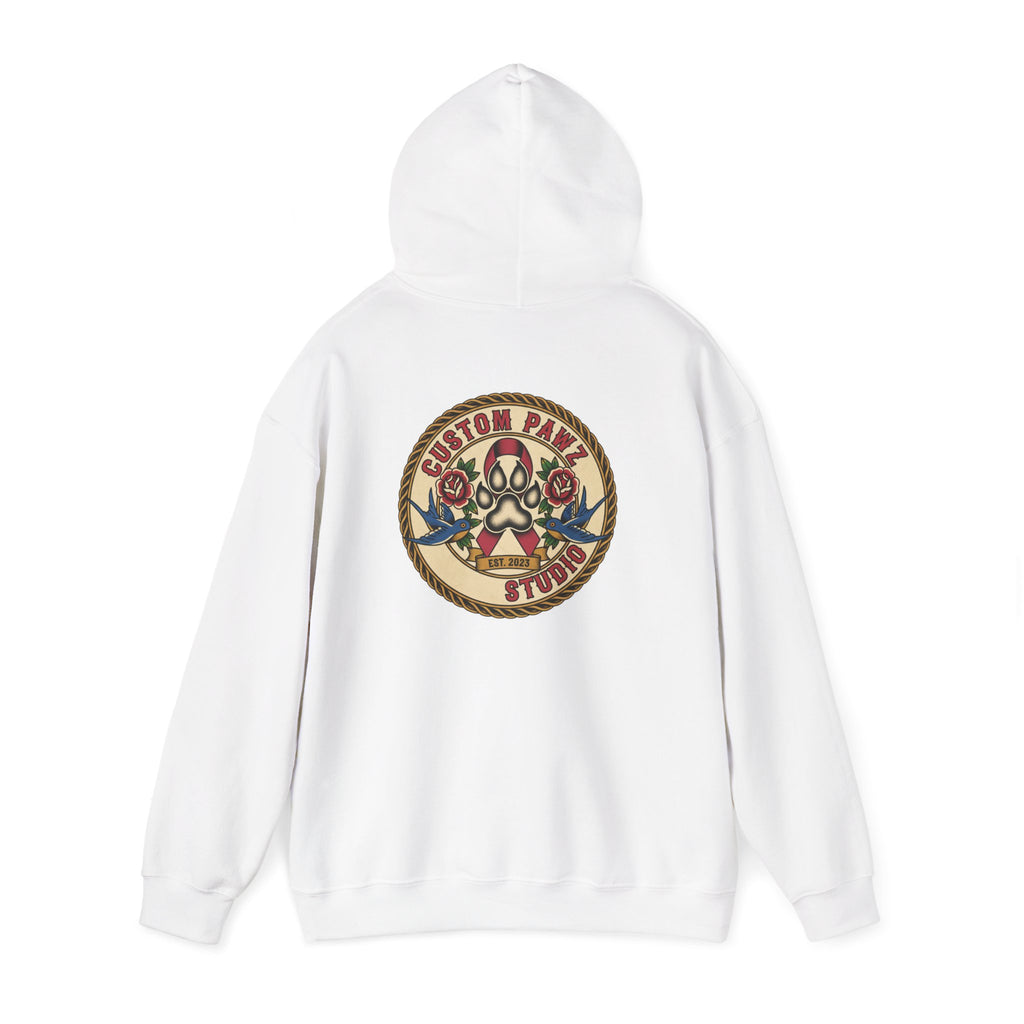 Custom Skull & Roses Hooded Sweatshirt for Unisex Casual Wear l