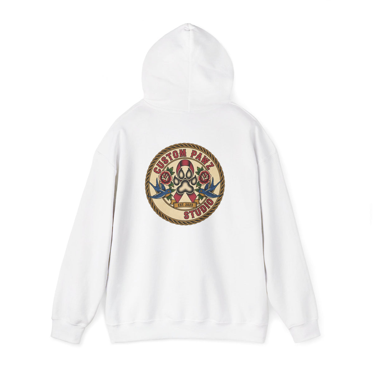 Custom Skull & Roses Hooded Sweatshirt for Unisex Casual Wear l