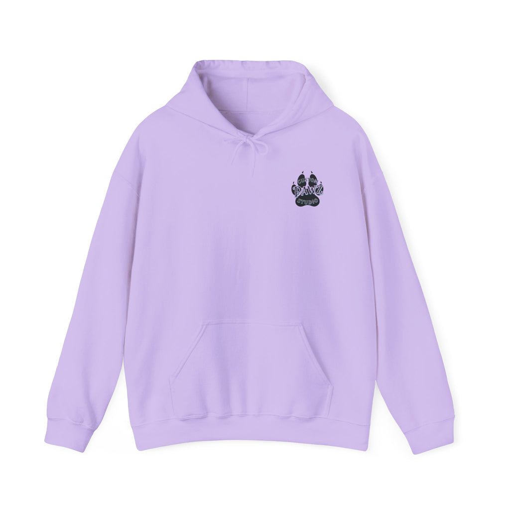Hoodie - Vibrant Nautical Mermaid Backprint Hoodie with Tiny Paw Chest Logo