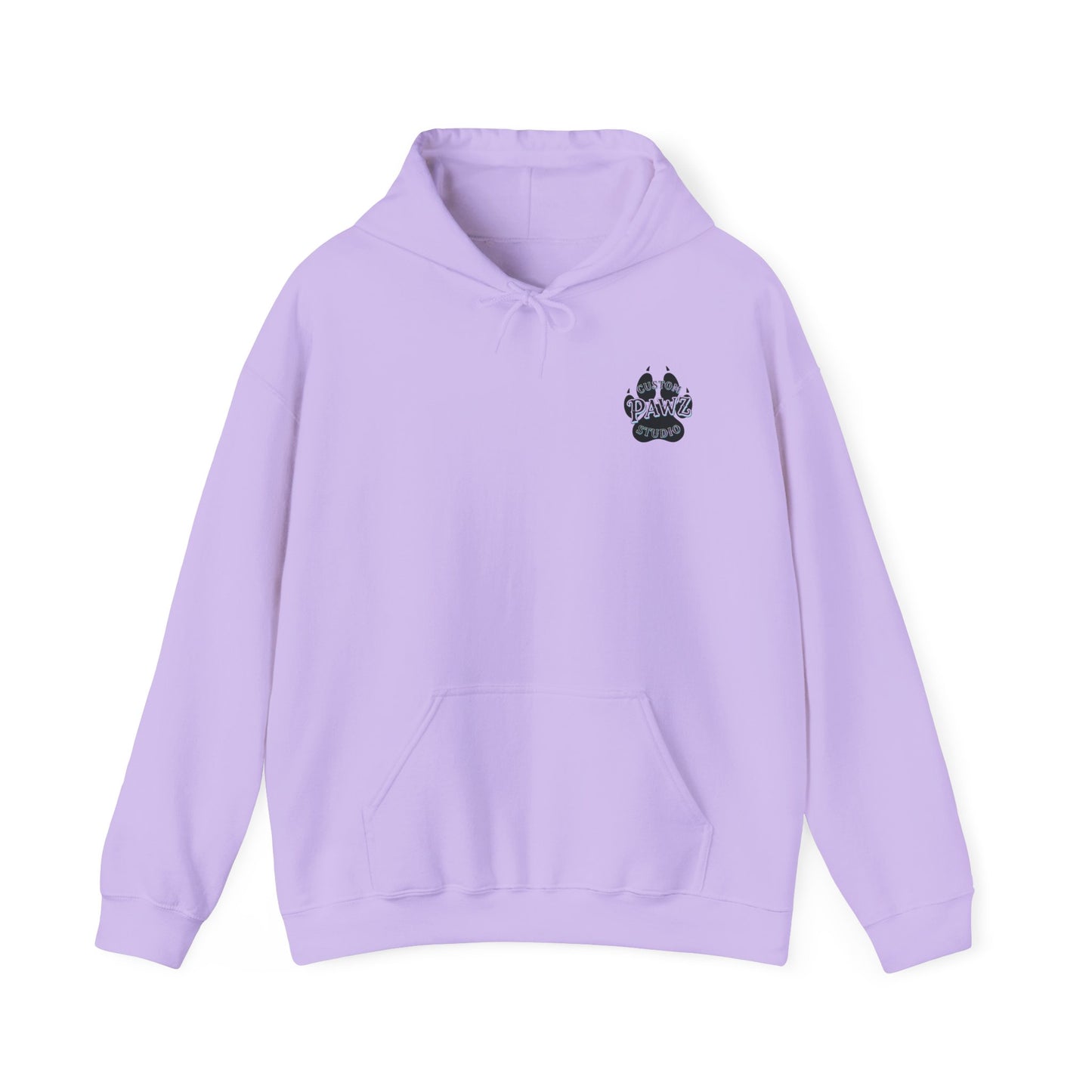 Hoodie - Vibrant Nautical Mermaid Backprint Hoodie with Tiny Paw Chest Logo