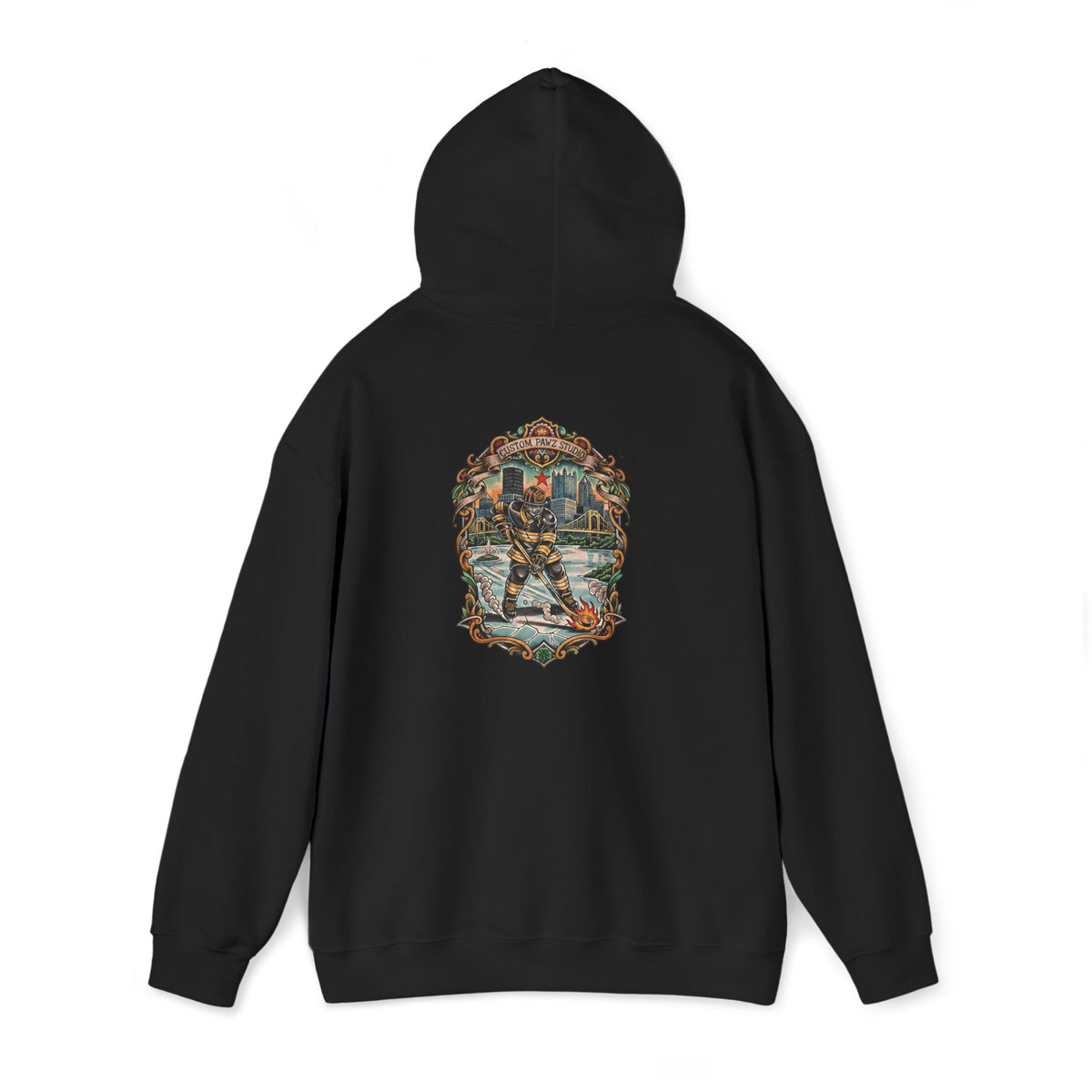 Fire and ice hockey hoodie