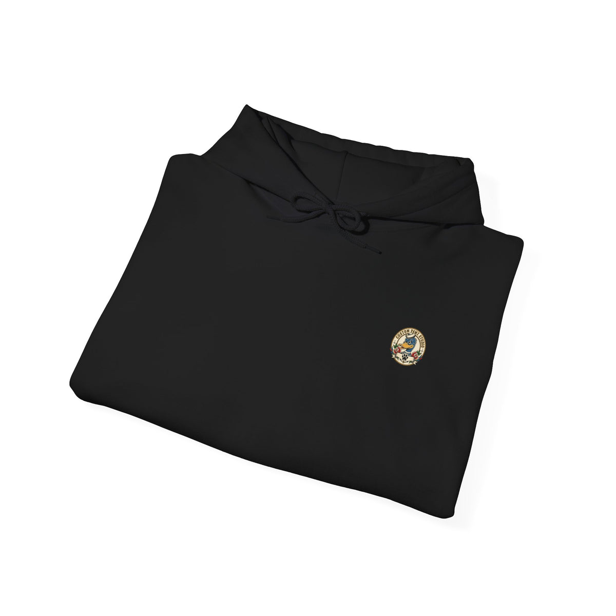 Duck Crest Hoodie – Vintage Tattoo-Style Duck Logo Sweatshirt