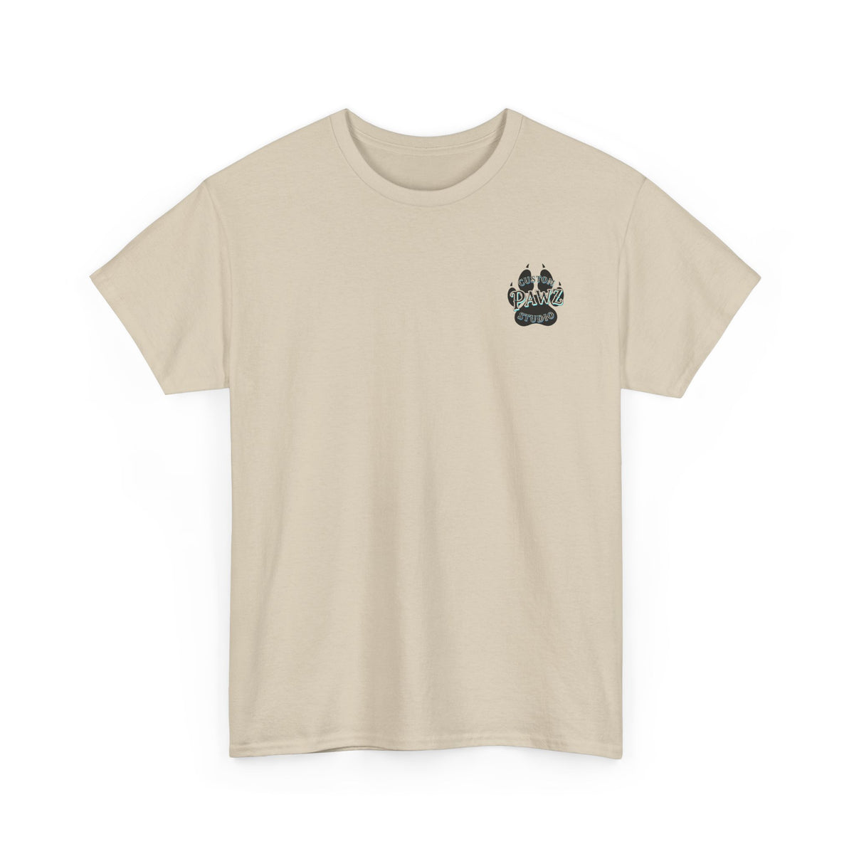 Paw Print Custom Tee - Unisex Heavy Cotton Shirt for Animal Lovers