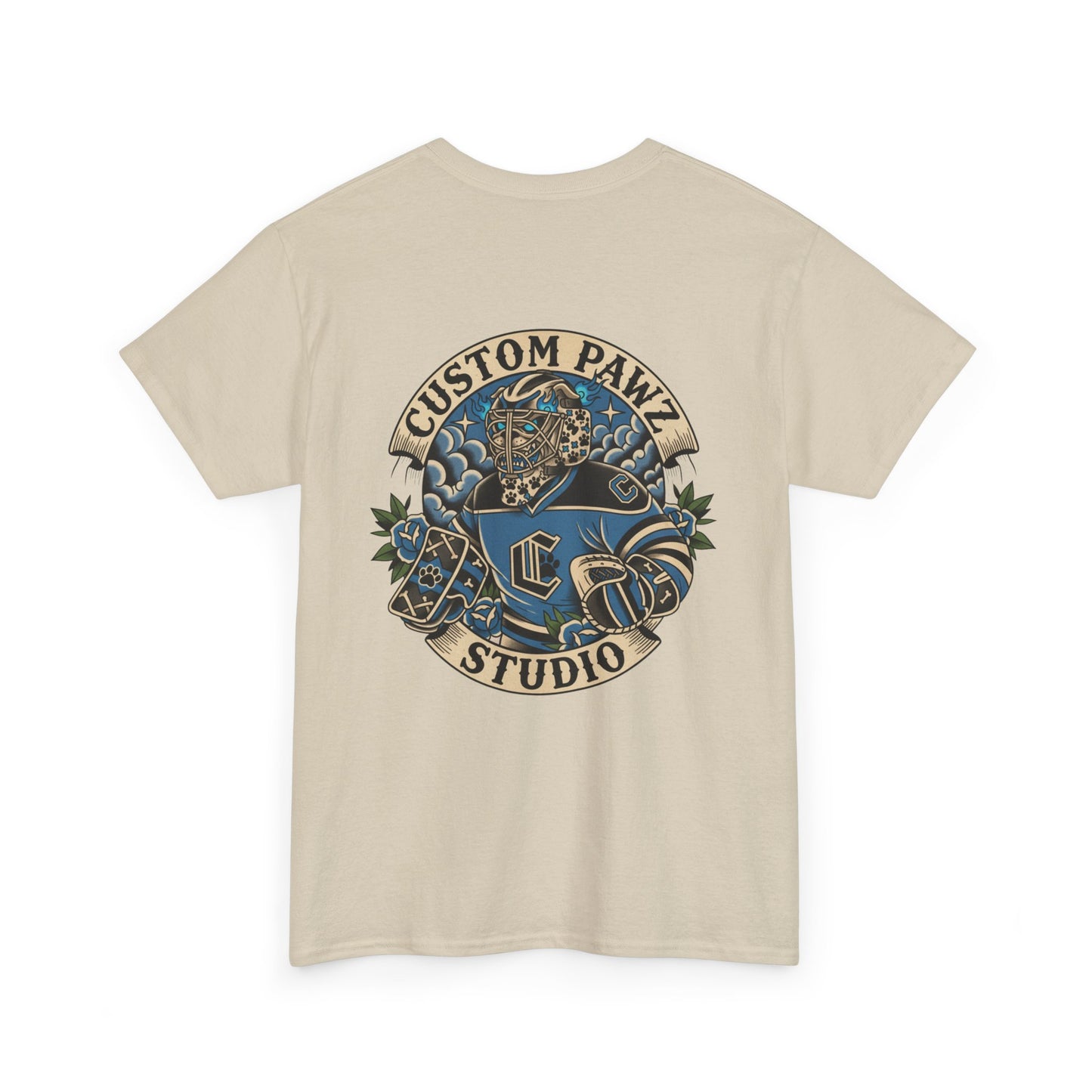 Tattoo Studio Paw Logo T‑Shirt — Custom Pawz Studio Graphic Tee