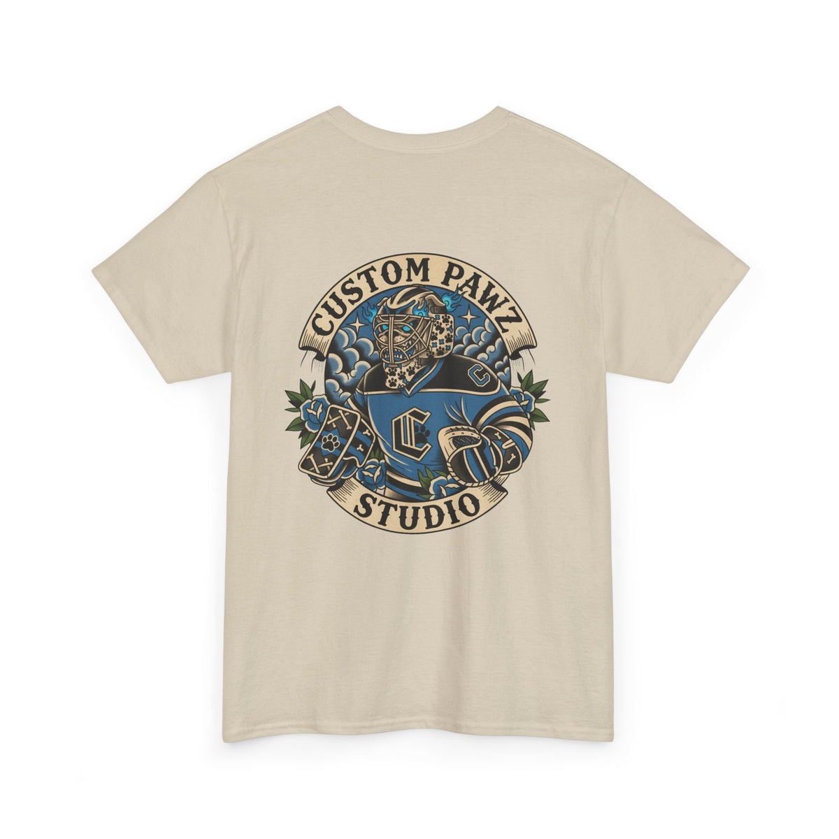 Tattoo Studio Paw Logo T‑Shirt — Custom Pawz Studio Graphic Tee