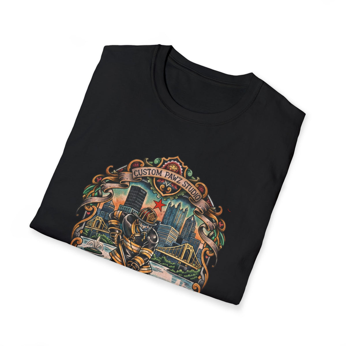 Fire and ice charity hockey t-shirt