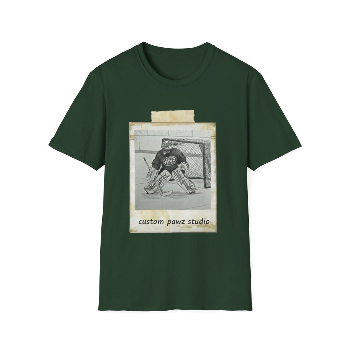 Where the Ice Meets the Surf Hockey T-Shirt — Vintage Goalie Photo Tee