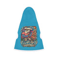 Blue Pet Hoodie with Surfing Shark Graphic — Custom Pawz Studio Dog Sweatshirt