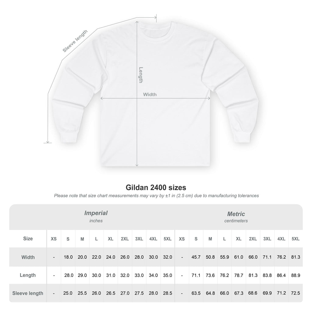 Long Sleeve Tee — Paw Print Beach Scene "Custom Pawz Studio" Graphic