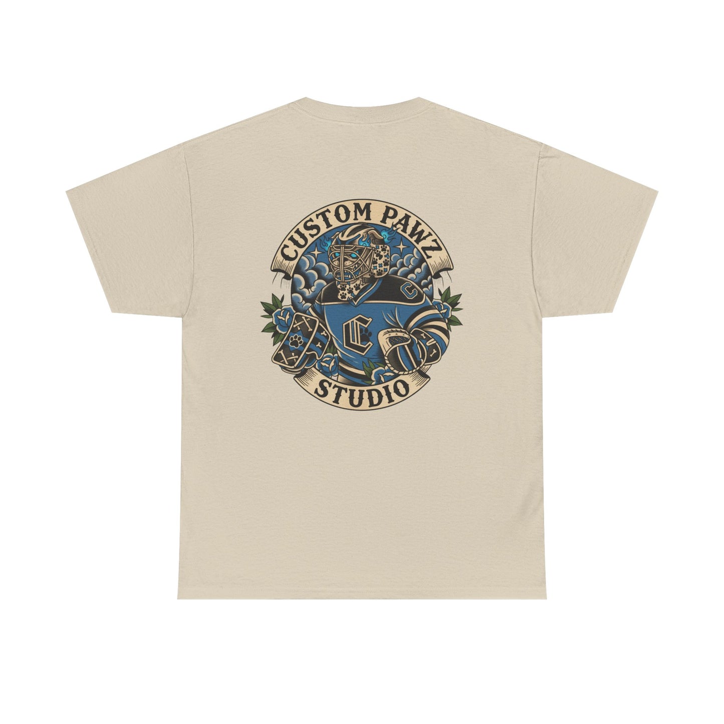 Tattoo Studio Paw Logo T‑Shirt — Custom Pawz Studio Graphic Tee