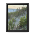 Framed Beach Dune Matte Canvas Print — Coastal Wall Art