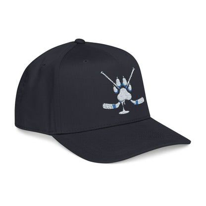 Baseball Cap — Sparkling Paw & Hockey Sticks Embroidered Hat