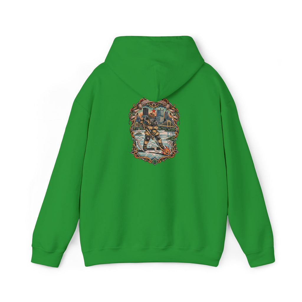 Fire and ice hockey hoodie