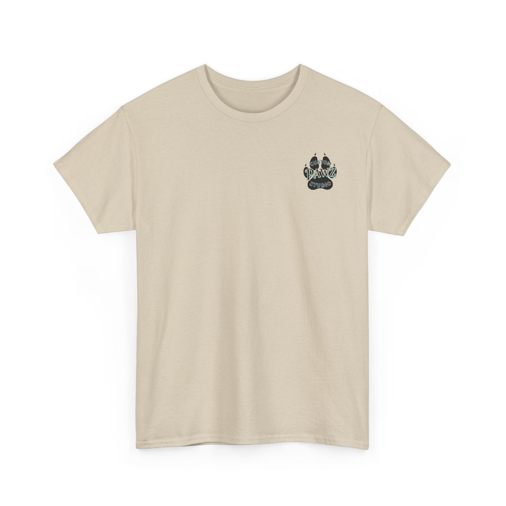 Tattoo Studio Paw Logo T‑Shirt — Custom Pawz Studio Graphic Tee