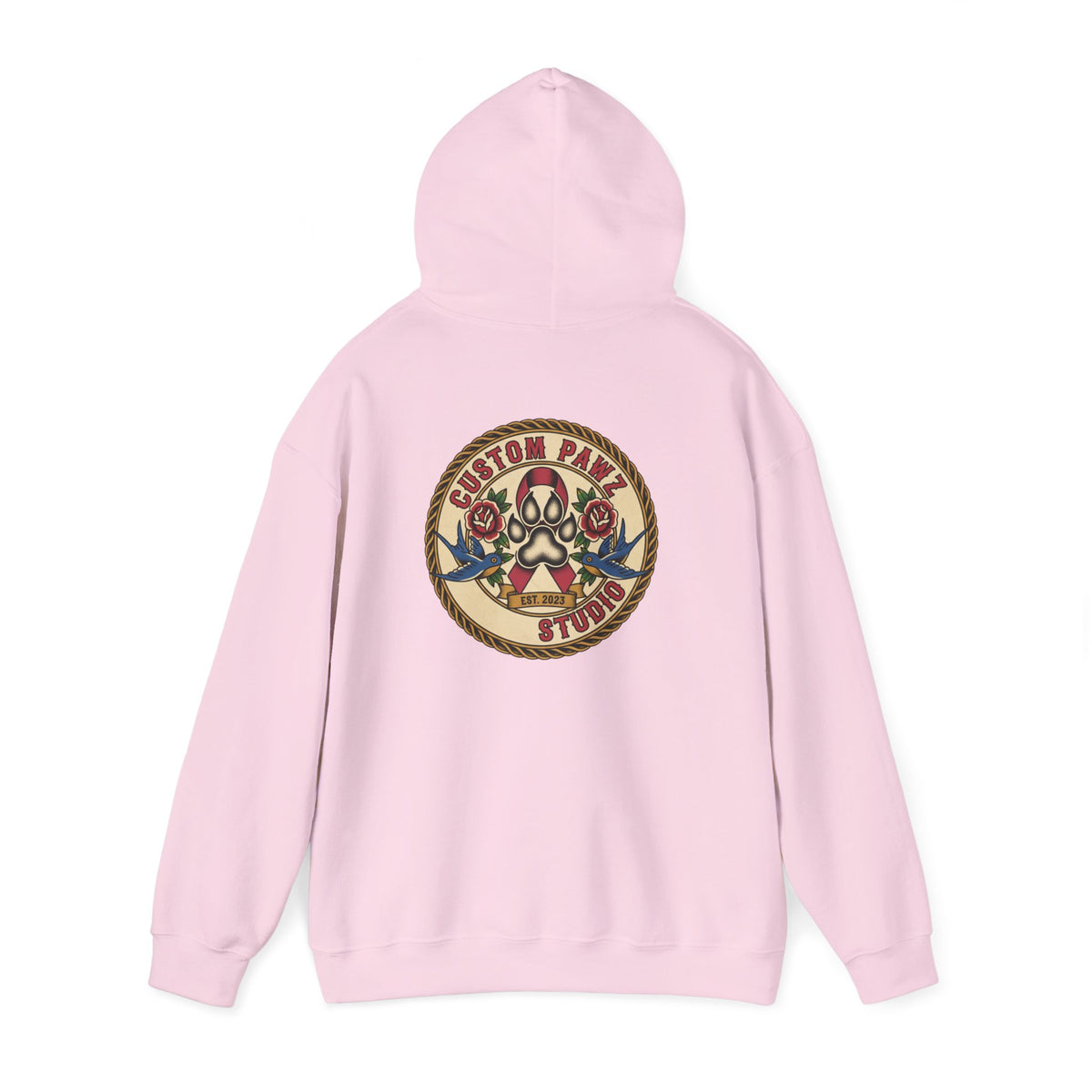 Custom Skull & Roses Hooded Sweatshirt for Unisex Casual Wear l