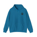 Hoodie - Vibrant Nautical Mermaid Backprint Hoodie with Tiny Paw Chest Logo