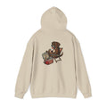Hoodie - Retro Beach Dog Relaxing on Deck Chair Hoodie