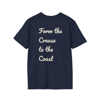 Where the Ice Meets the Surf Hockey T-Shirt — Vintage Goalie Photo Tee
