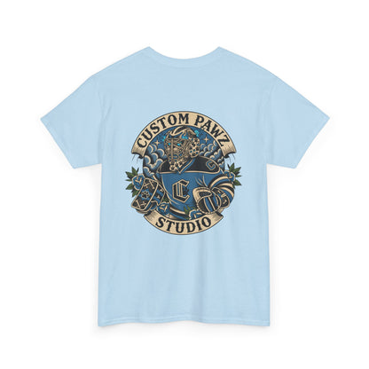 Tattoo Studio Paw Logo T‑Shirt — Custom Pawz Studio Graphic Tee