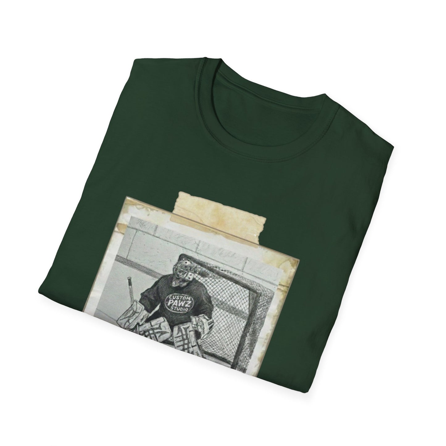 Where the Ice Meets the Surf Hockey T-Shirt — Vintage Goalie Photo Tee
