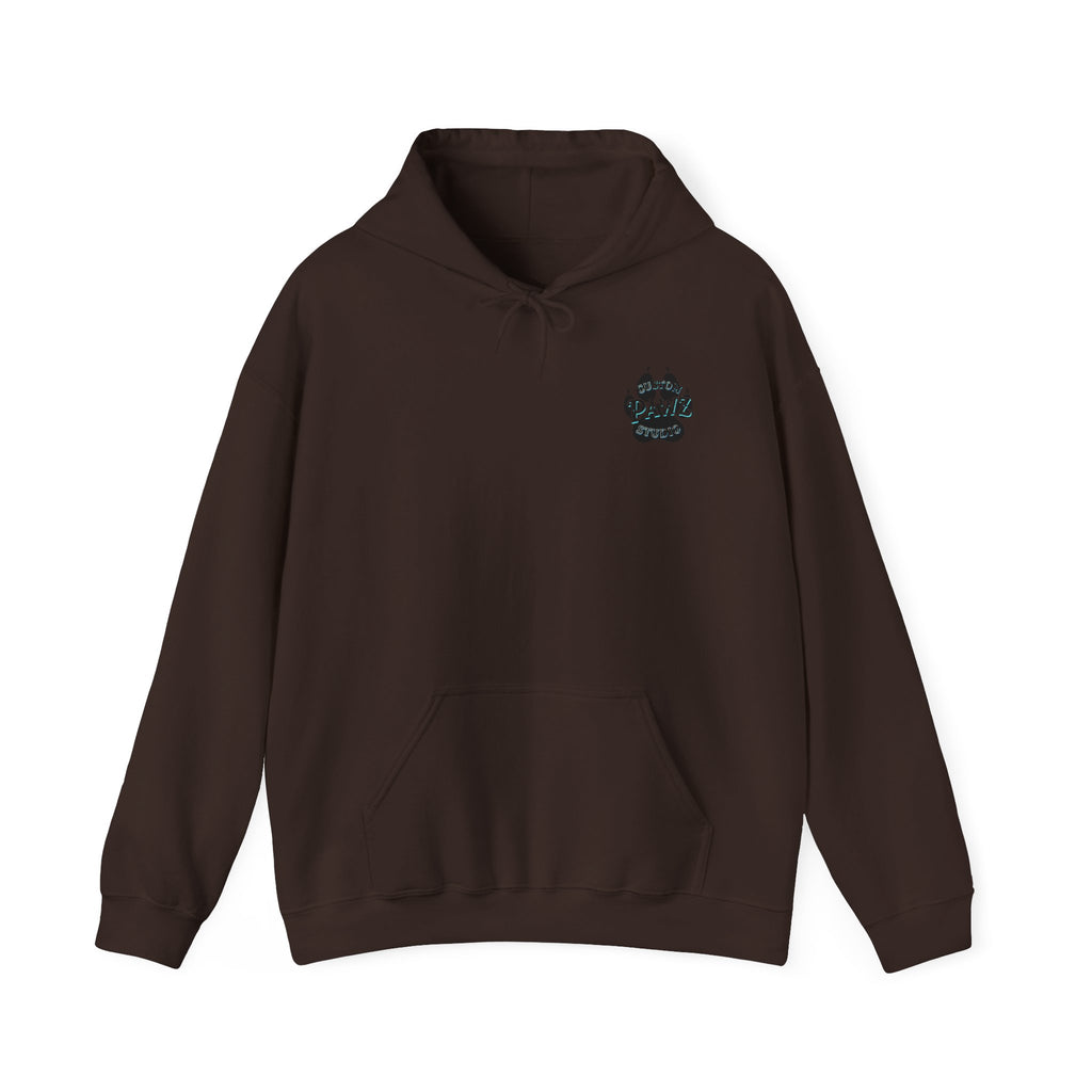 Wolf Paw Hoodie — Rustic Norse-Inspired Animal Print Sweatshirt