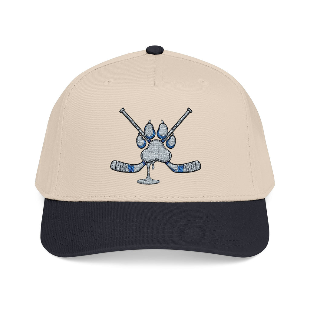 Baseball Cap — Sparkling Paw & Hockey Sticks Embroidered Hat