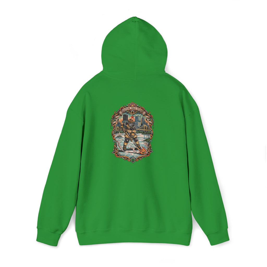 Fire and ice hockey hoodie