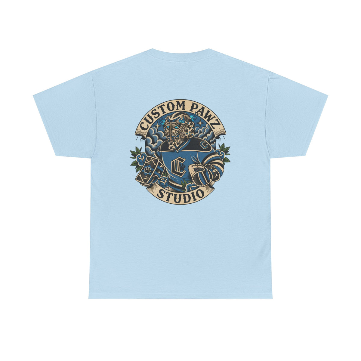 Tattoo Studio Paw Logo T‑Shirt — Custom Pawz Studio Graphic Tee