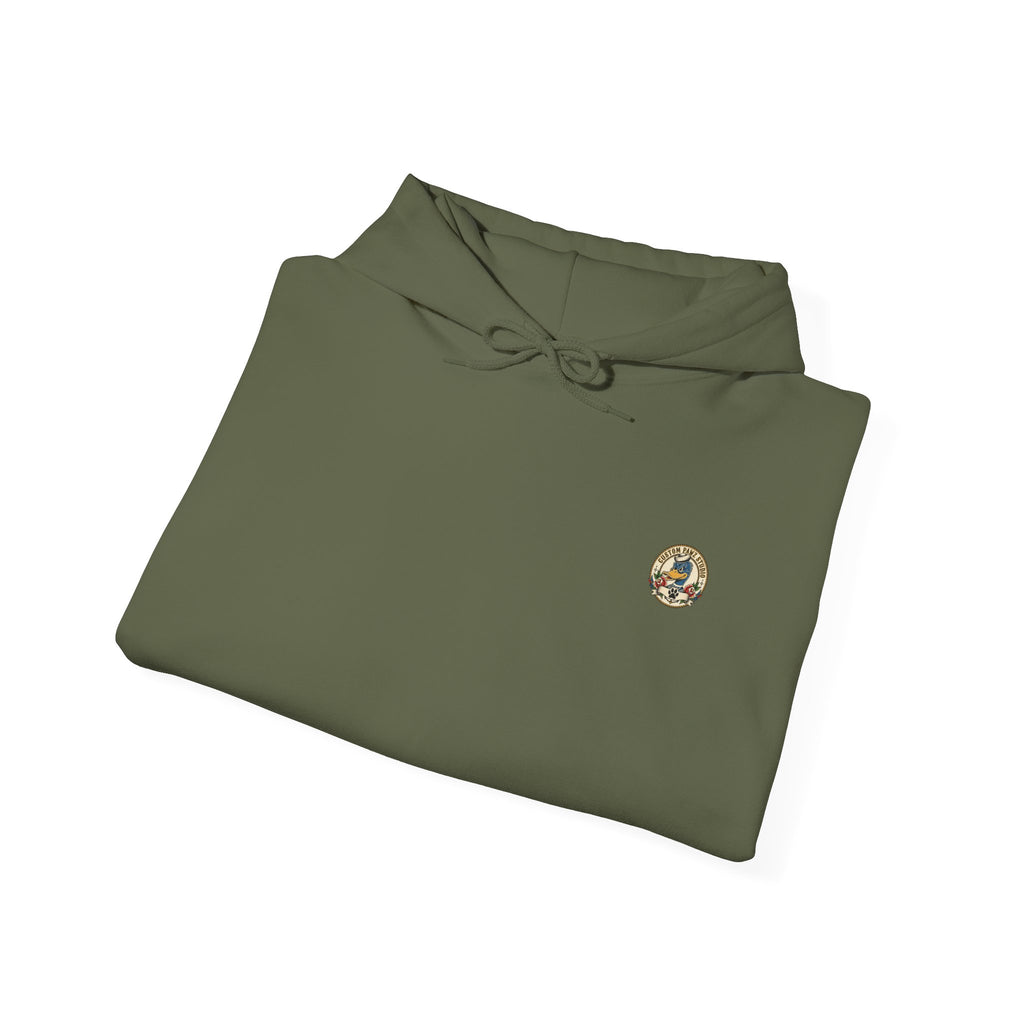 Duck Crest Hoodie – Vintage Tattoo-Style Duck Logo Sweatshirt