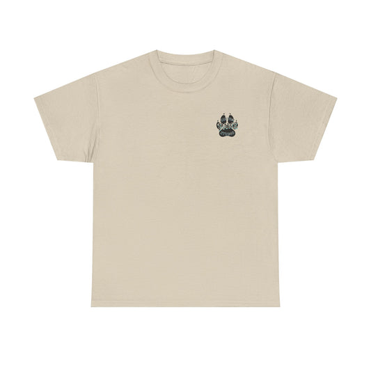 Paw Print Custom Tee - Unisex Heavy Cotton Shirt for Animal Lovers