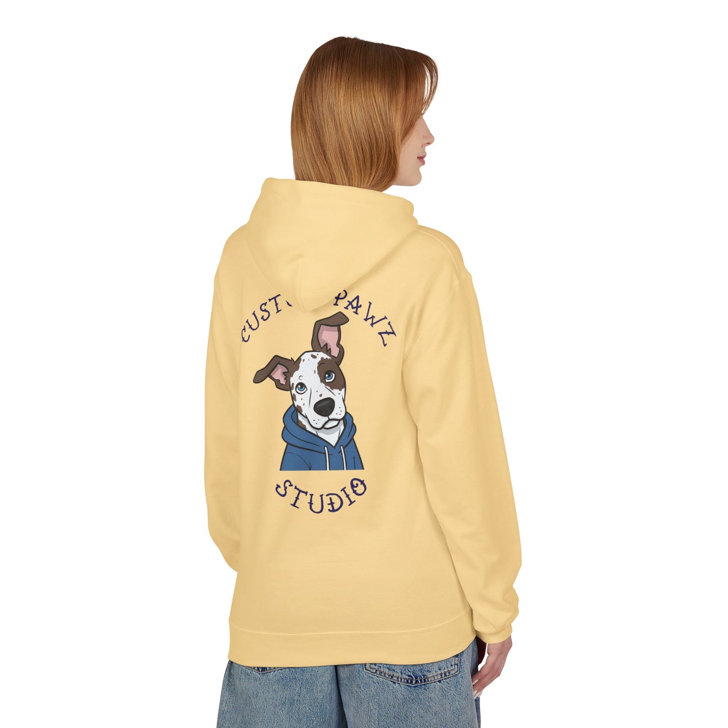 Dog Portrait Hoodie — Custom Pawz Studio Graphic Pullover
