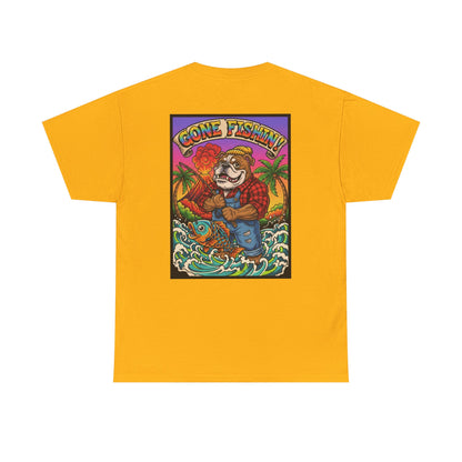 Gone Fishin' T‑Shirt – Retro Fisherman Graphic Tee