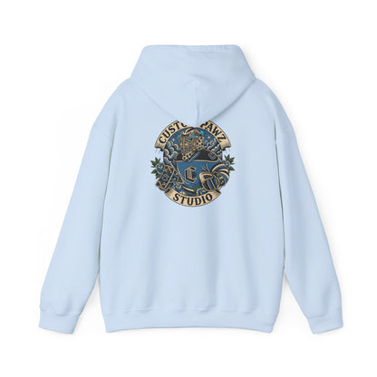 Custom Lawn Studio Hoodie — Vintage Surf Logo Hooded Sweatshirt