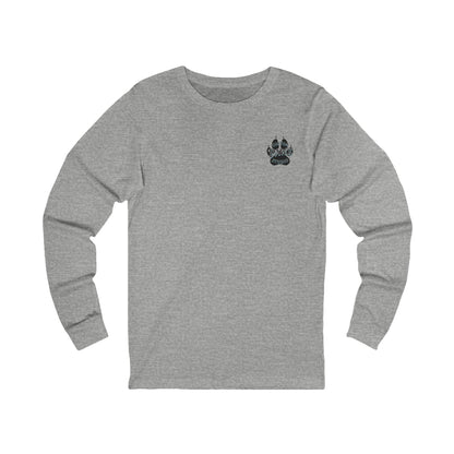 Vintage Hockey Goalie Long Sleeve Tee — Classic Paw Crest Design