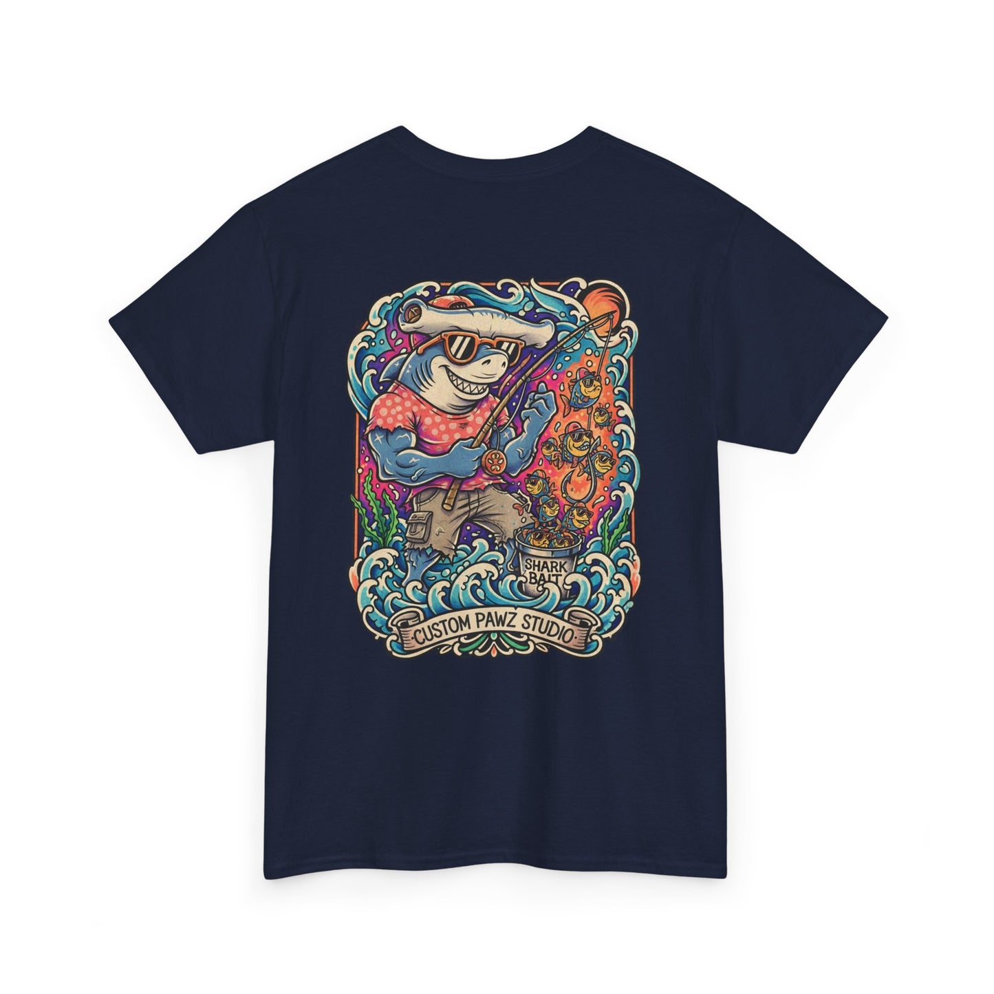 T-Shirt — Shark Surf Graphic Tee (Ocean Paw Store)