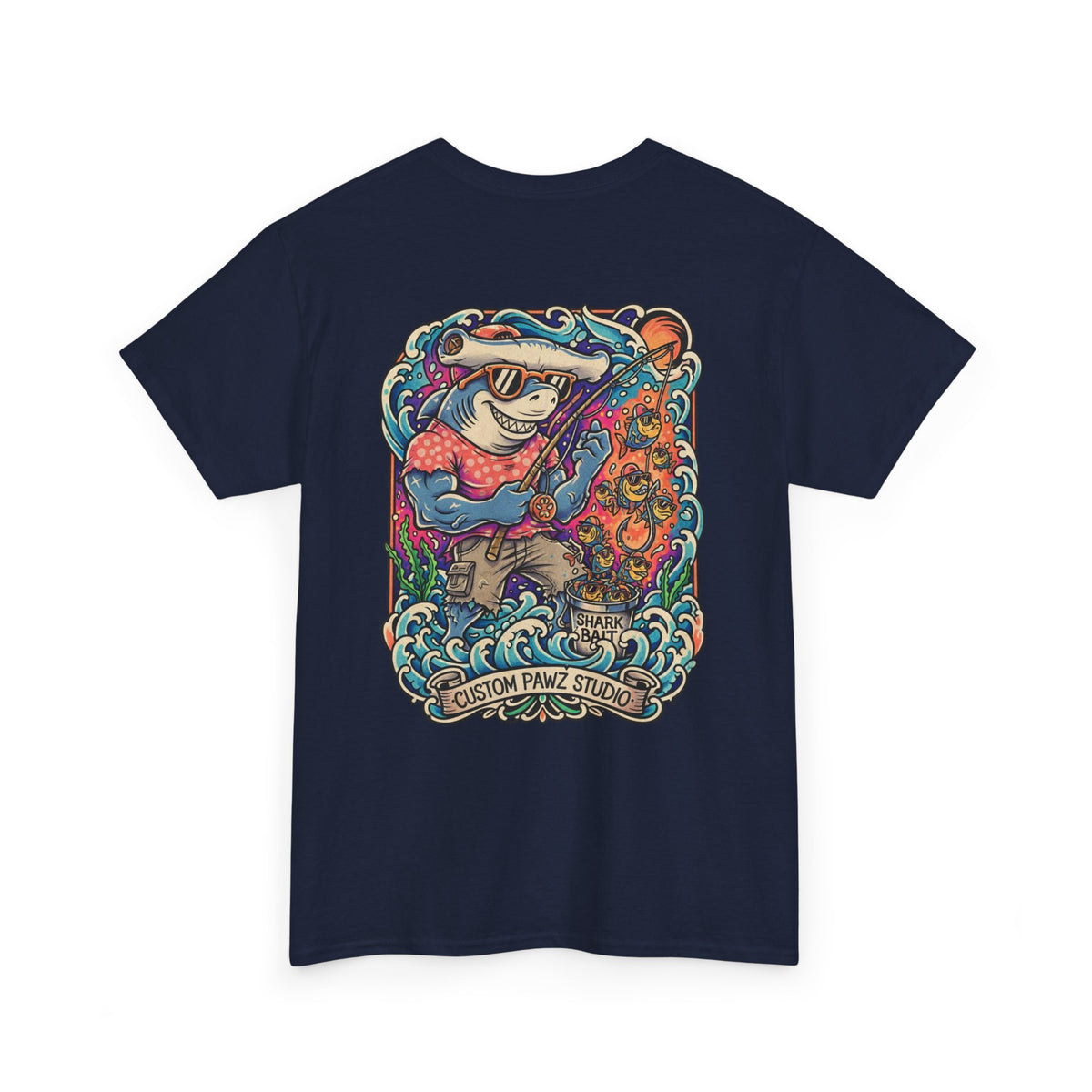 T-Shirt — Shark Surf Graphic Tee (Ocean Paw Store)