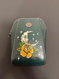 Custom rose and moon painted bag