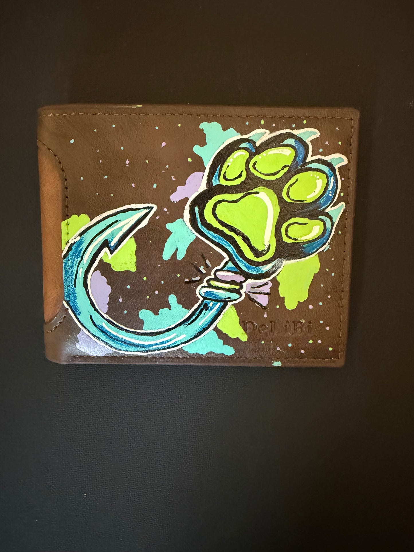 Custom painted wallet