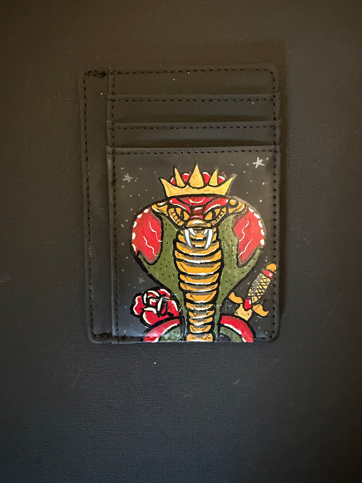 Custom painted wallet