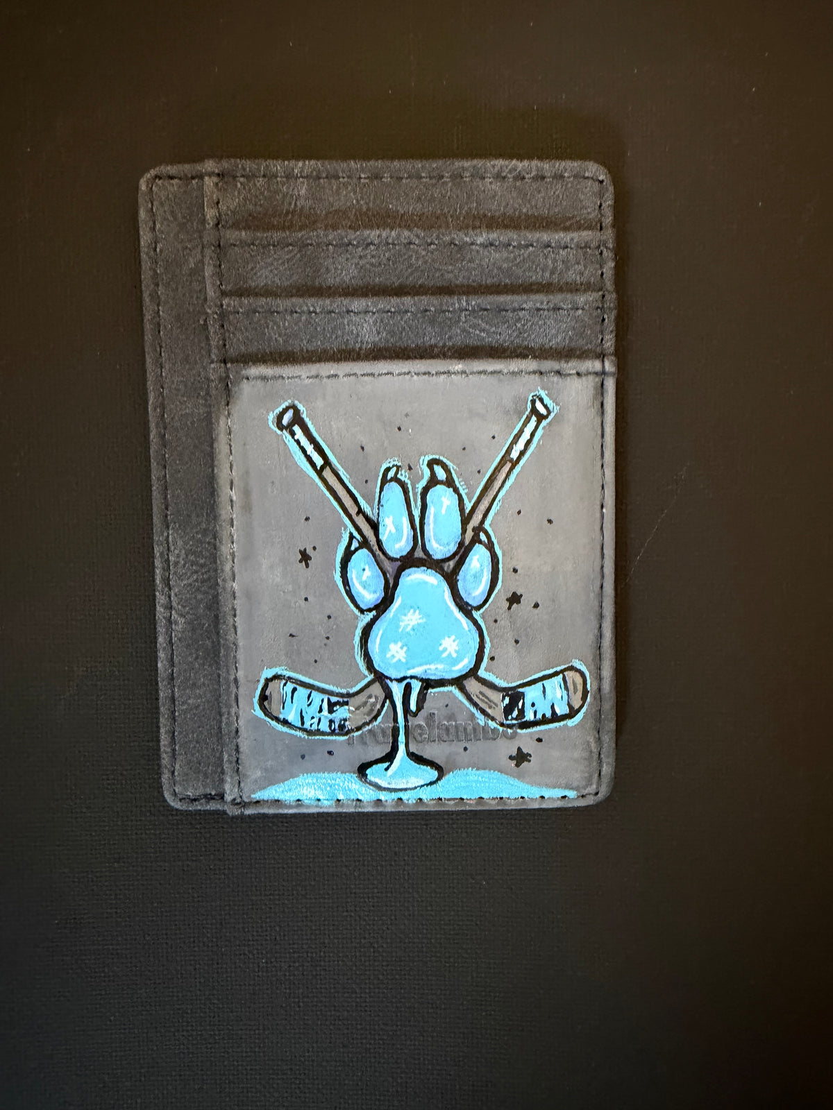 Custom painted wallet